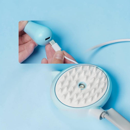 3-in-1 Steamy Cat Brush - Ultimate Grooming & Massage Tool