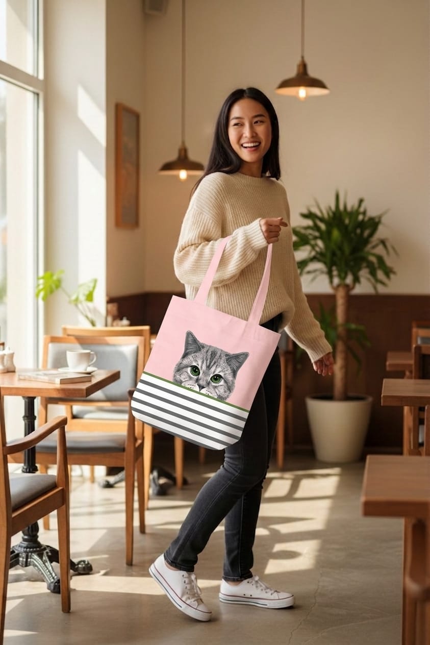The Ultimate Cat Lover’s Daily Canvas Tote