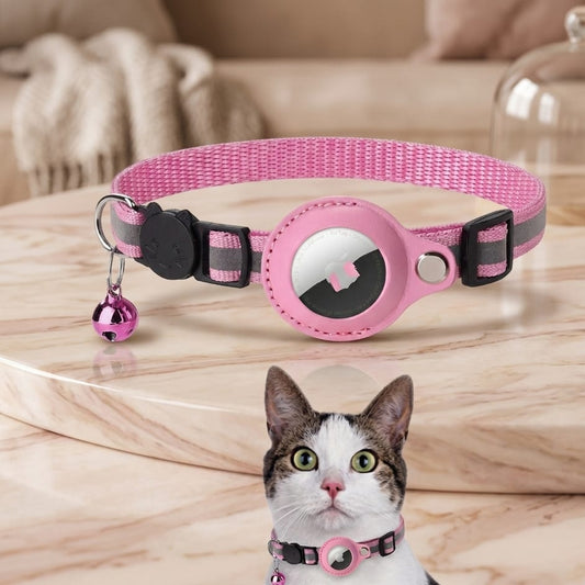 GlowGuard™ Reflective AirTag Collar - Never Lose Your Furry Friend Again